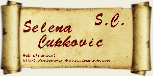 Selena Čupković vizit kartica